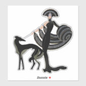 Dec Honden- en Dames Vinyl Sticker (Vel)