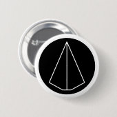 DECA SYMBOOL - PAPIERVLIEGTUIG RONDE BUTTON 5,7 CM (Voorkant /achterkant)