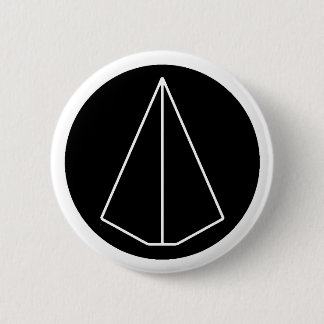 DECA SYMBOOL - PAPIERVLIEGTUIG RONDE BUTTON 5,7 CM