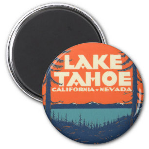 Decaal ontwerp lade van het meer van Tahoe Vintage Magneet