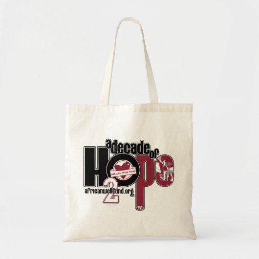 Decade of Hope AWF Canvas tas (Voorkant)