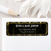Decadence Golden Art Deco Retouradres Labels (Insitu)