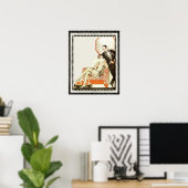 Decadent 1920s Art Deco Avant Garde Couple Poster (Thuiskantoor)