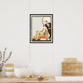 Decadent 1920s Art Deco Avant Garde Couple Poster (Keuken)