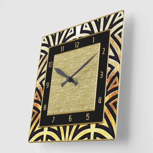 Decadent Art Deco-stijl Vierkante Klok (Hoek)