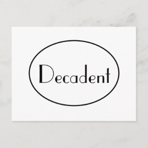 Decadent Art Deco Typografie Briefkaart