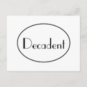 Decadent Art Deco Typografie Briefkaart (Voorkant)