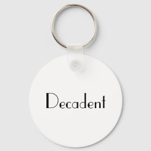 Decadent Art Deco Typografie Sleutelhanger