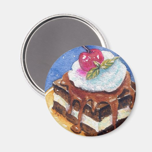 Decadent Brownie Magneet (Voorkant / Achterkant)