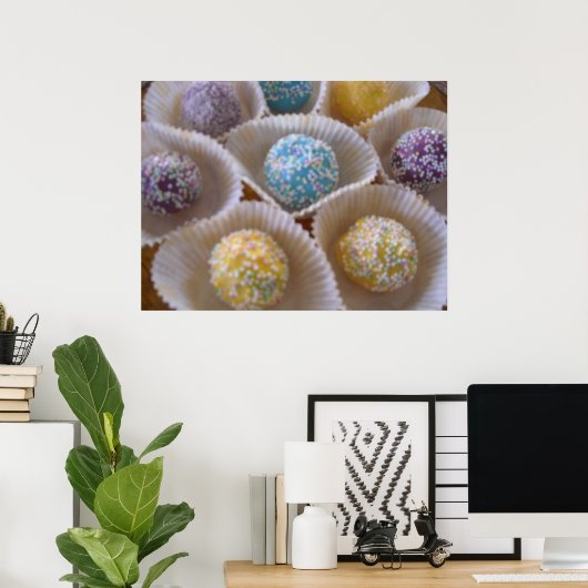 Decadent Cake Balls Poster (Thuiskantoor)