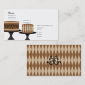 Decadent Chocolate Cakes Visitekaartje (Voorkant / Achterkant)