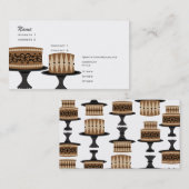 Decadent Chocolate Cakes Visitekaartje (Voorkant / Achterkant)