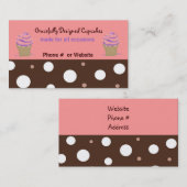 Decadent Cupcakes Visitekaartje (Voorkant / Achterkant)