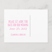 Decadent Damask sparen het Briefkaart van de Datum (Achterkant)