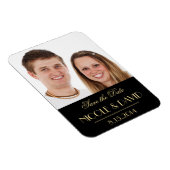 Decadent Deco elegant zwarte bruiloft, behalve de  Magneet (Rechterzijde)