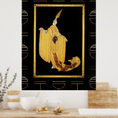 Decadent Deco Style Poster - Goud/Geel (Keuken)