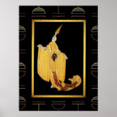 Decadent Deco Style Poster - Goud/Geel (Voorkant)