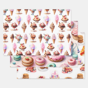 Decadent Desserts Inpakpapier Vel