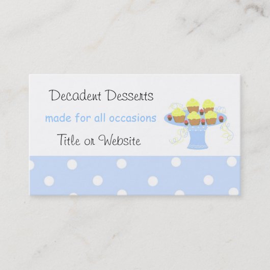 Decadent Desserts Visitekaartje (Voorkant)