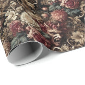 Decadent Devilry - Gotische Barok Cadeaupapier (Rol Hoek)