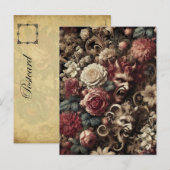 Decadent Devilry - Gotische Barok Feestdagenkaart (Voorkant / Achterkant)