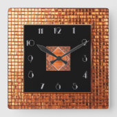 Decadent Gatsby Style Vierkante Klok (Voorkant)