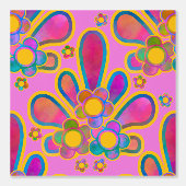 Decadent Guilded Retro Waterverf Ploomf bij zonson Behang (Voorkant)