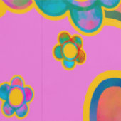 Decadent Guilded Retro Waterverf Ploomf bij zonson Behang (Zoom)