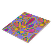 Decadent Guilded Retro Waterverf Ploomf Twilight Tegeltje (Zijkant)