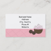 Decadent Vanilla en Chocolate Cake Balls Visitekaartje (Achterkant)