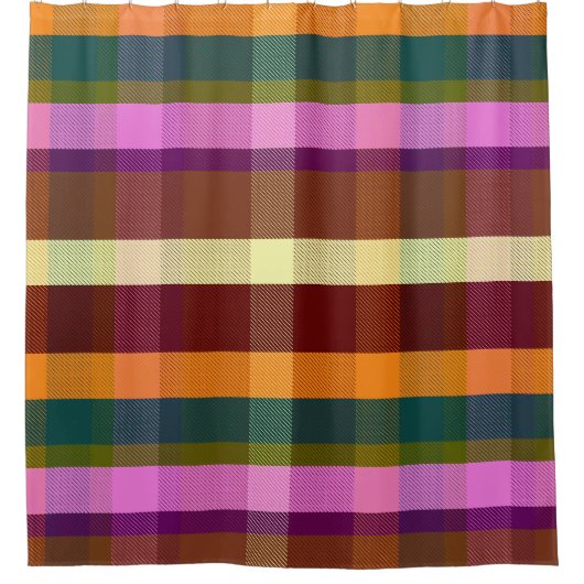 Decadent Warm Plaid DGRWP Douchegordijn (Voorkant)