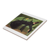 Decadent Young Woman after the Dance Tegeltje (Zijkant)