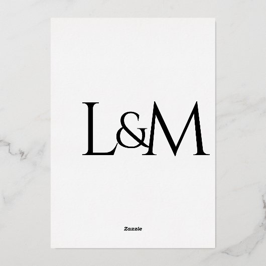 Decadente boog goud verijdelde bruiloft uitnodigin folie uitnodiging (Achterkant)