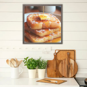 Decadente Franse toast Keuken & Bistro Decor Canvas Afdruk