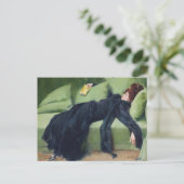 Decadente jonge vrouw Ramon Casas  kunst Kaart (Staand voorkant)