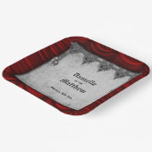  decadentie oud perkament gotische bruiloft papieren bordje (Gebogen)