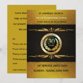 Decades of Devotion Church  Invite Kaart (Voorkant / Achterkant)