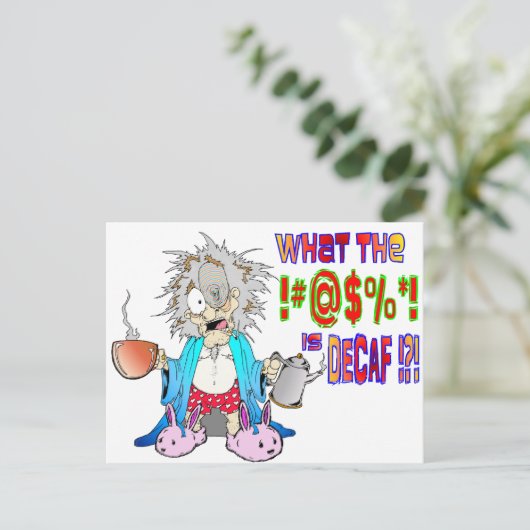 DECAF? BRIEFKAART (Staand voorkant)