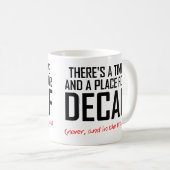 Decaf Coffee Hater Funny Mug Koffiemok (Voorkant rechts)