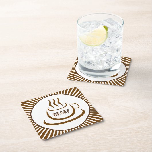 Decaf Coffee Kartonnen Onderzetters (Insitu)