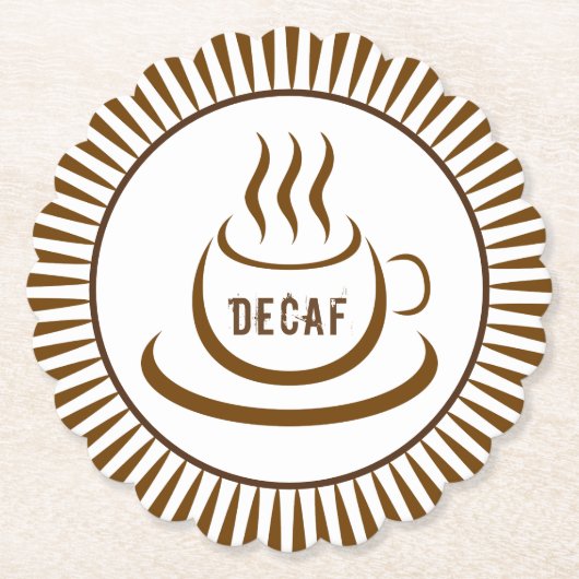 Decaf Coffee Kartonnen Onderzetters (Voorkant)
