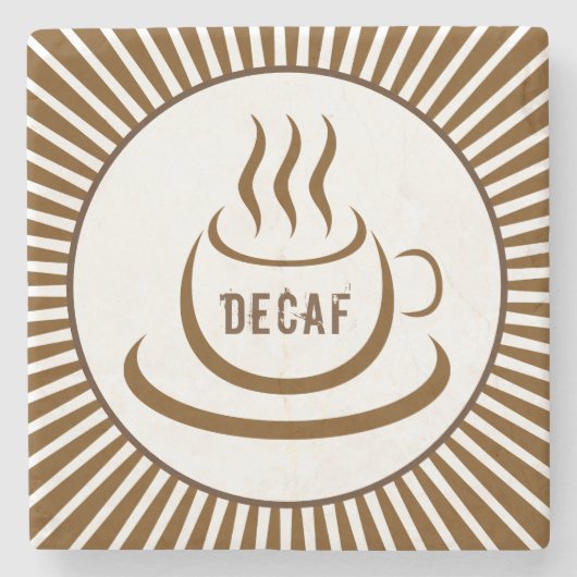 Decaf Coffee Stenen Onderzetter (Voorkant)