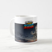 Decaf Destroyer – De Energie Dief Koffiemok (Voorkant links)