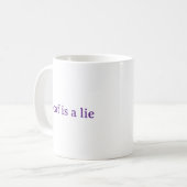 Decaf Is Een Leugen Grappige Koffie Minnaar Mok (Voorkant links)
