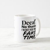 Decaf is nep koffie mok (Voorkant rechts)