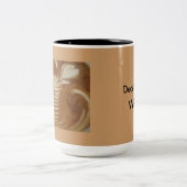 Decaf is voor Wimps-Mok Tweekleurige Koffiemok (Center)