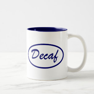 Decaf Name Patch Decaffeinated Tweekleurige Koffiemok