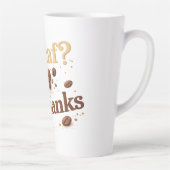 Decaf? Nee Dank — Grappige Koffieboonmok Latte Mok (Rechts)