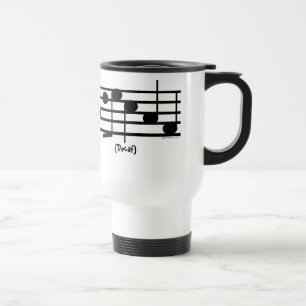 "Decaf" Treble Clef Coffee/Tea Container Reisbeker