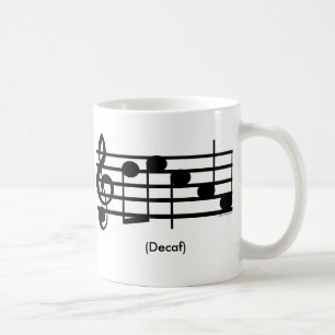 "Decaf" Treble Clef Mok
